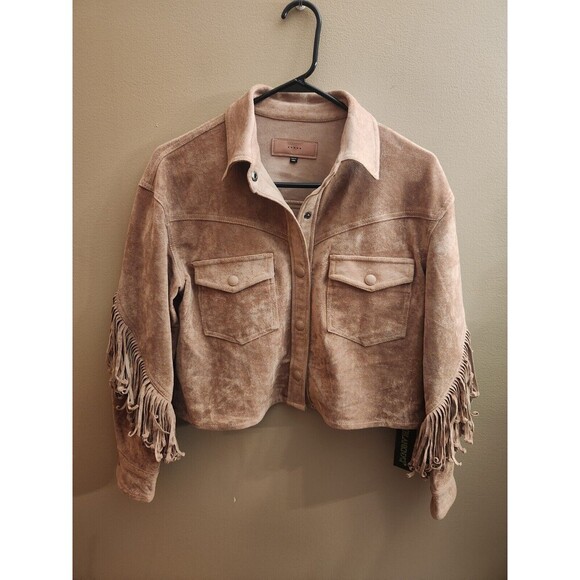 Blank NYC Brown Fringe Jacket - Picture 2 of 5